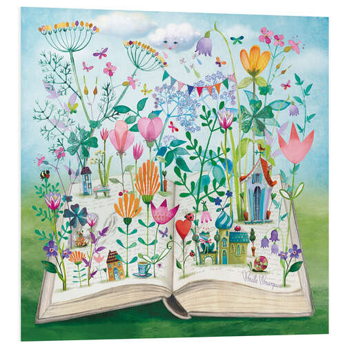 Foam board print Book garden