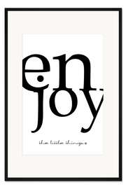 Gerahmter Kunstdruck enjoy