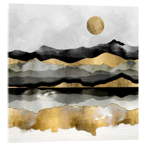 Acrylic print Golden Spring Moon 