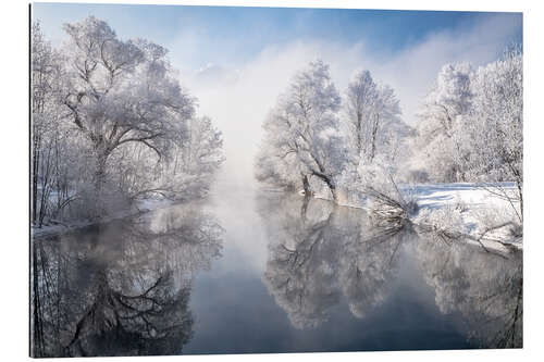 Gallery print Winter idyll Lake Kochelsee in Bavaria