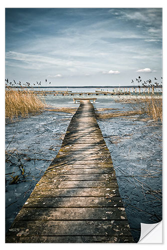 Selvklæbende plakat Silence at the lake