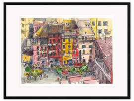 Kunsttryk i ramme Vernazza