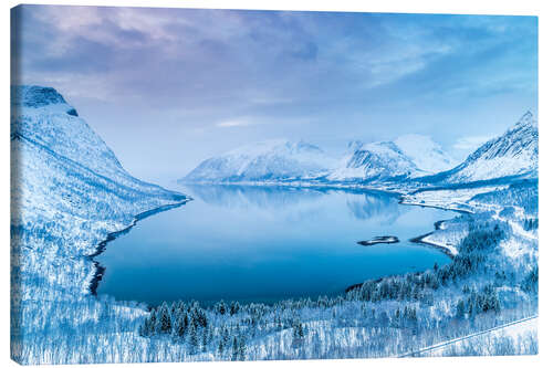 Tableau sur toile Norwegian Winter Wonderland (Island of Senja)