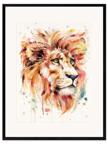 Framed art print All Things Majestic (Lion)