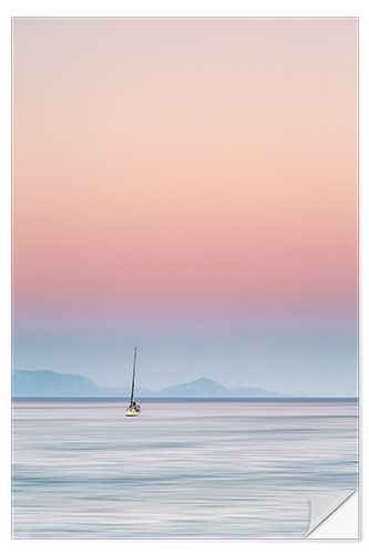 Sisustustarra Sailboat on the sea