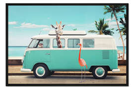 Gerahmter Kunstdruck On the road