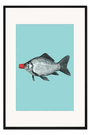 Gerahmter Kunstdruck Sojasaucen-Fisch