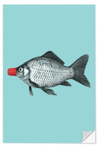 Selvklebende plakat Soy Sauce Fish