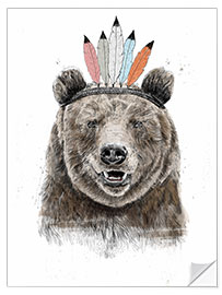 Wall sticker Bear chief