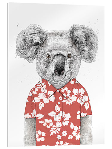 Galleritryck Koala bear with Hawaiian shirt