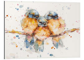 Magnettafel Kleine Sperlinge