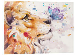 Magnettafel Auf der Schnauze des Löwen