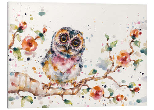 Aluminium print Yep Cute Is My Middle Name (baby Owl) 