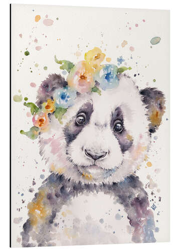 Aluminium print De kleine panda