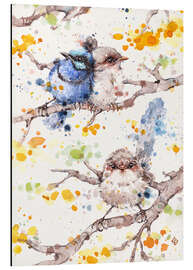 Magnettafel Familienleben der Singvögel