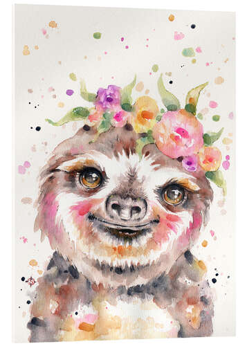 Acrylic print Little Sloth