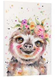 Foam board print Little Sloth