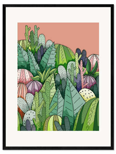 Framed art print Cactus Garden
