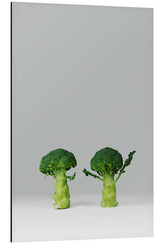 Aluminium print Arguing Broccolis