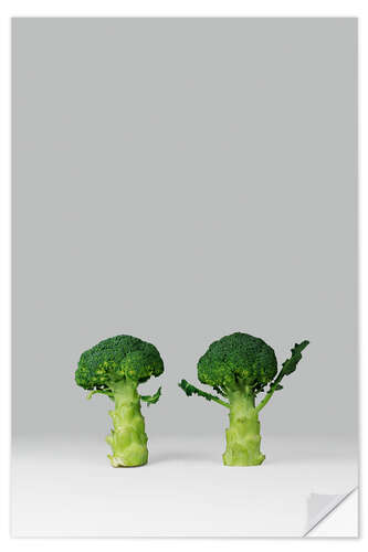 Selvklebende plakat Arguing Broccolis