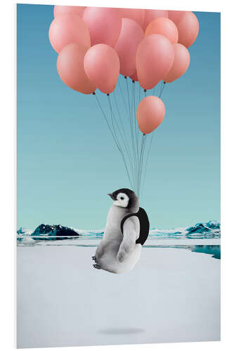 Tableau en PVC Pingouin volant