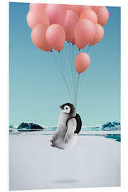 Tableau en PVC Pingouin volant