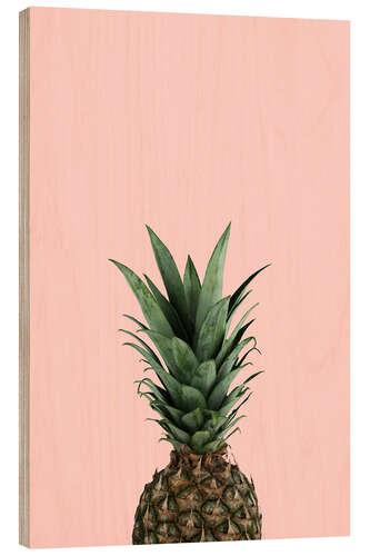 Wood print Pineapple