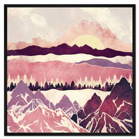 Gerahmter Kunstdruck Burgunder Hügel