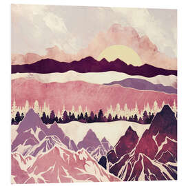 Foam board print Burgundy Hills 