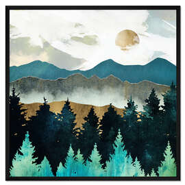 Gerahmter Kunstdruck Waldberge