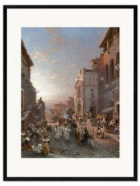 Framed art print Procession in Naples