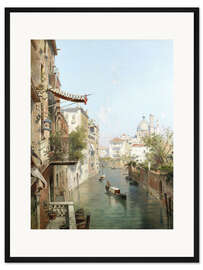Gerahmter Kunstdruck Canale San Barnaba, Venedig