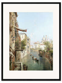 Kunsttryk i ramme Canale San Barnaba, Venise