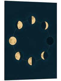 Magnettafel Mondphasen-Kreis