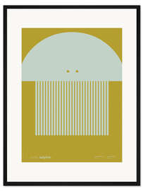 Gerahmter Kunstdruck J is for Jellyfish