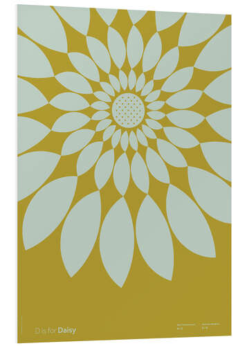 Quadro em PVC D is for Daisy