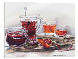 Gallery print Watercolor still life with Jam jars