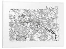 Magnettafel Stadtplan von Berlin VII