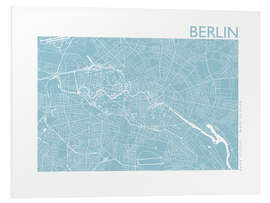 Foam board print City map of Berlin V