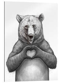 Gallery print Bear with heart