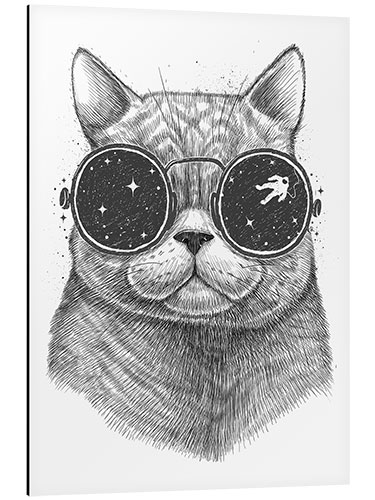 Aluminiumtavla Space cat