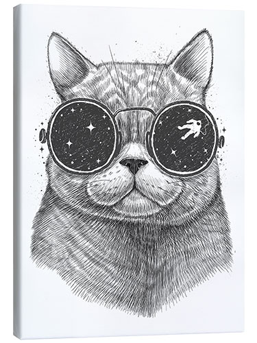 Canvas print Space cat