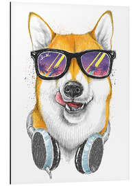 Magnettafel Siba Inu in Gläsern