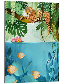 Magnettafel Versteckter Leopard