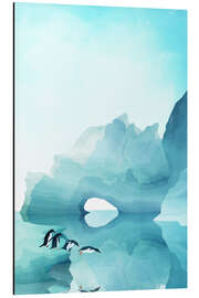 Magnettafel Pinguine im Eis