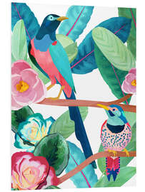 Foam board print Birds of spring