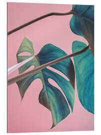 Gallery Print Süße Monsterablätter in Pink