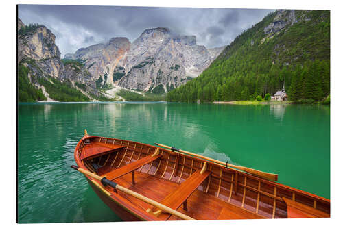 Aluminium print Lago di Braies