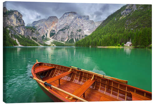 Quadro em tela Lago di Braies