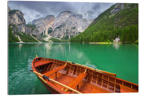 Tableau en plexi-alu Lago di Braies